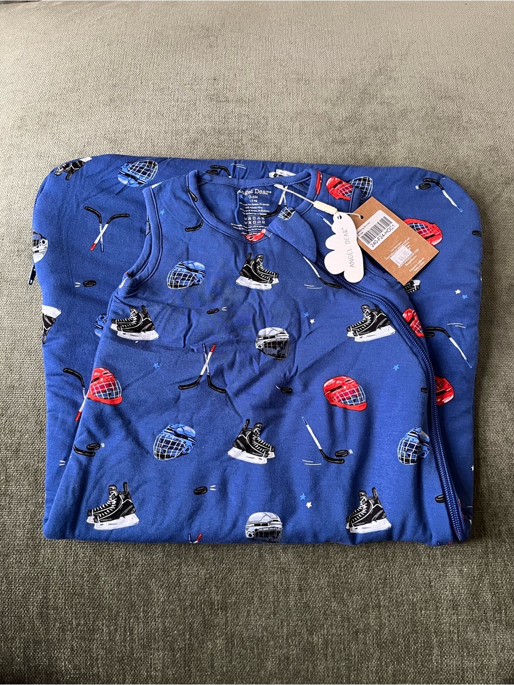 Angel Dear Sleep Sack // 0-6 months // hockey // brand new with tags